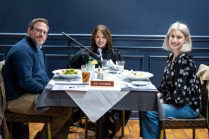 Fritz Embaugh, Stephanie Riegel, Chloe Eich, Out to Lunch at Mansurs on the Boulevard