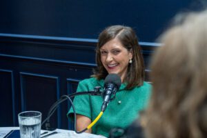 Mauree Brookshear, Co-Founder of Mahjong Rouge, launched the company after she, Co-Founder Stephanie Politz and a bunch of friends got a first lesson around her dining table