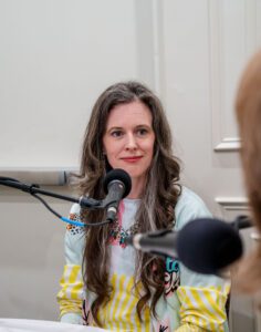 Alyssa Lundy, creator of 5 to 9 Dance Club, a sober, early-evening dance club for women only. Dancing is fun and the evening is an escape, but it's also a chance to connect with other women, to build frienships, get support, and meet with wellness experts and financial advisors