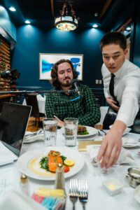 Ian Ledo and Nathan from Mansurs, Out to Lunch at Mansurs On The Boulevard