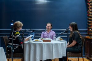 Amy Irvin, Calvin Fabre, Samantha Morgan, Out to Lunch at Mansurs On The Boulevard