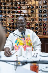 Keidrick 'Sensei' Alford, Owner of Ellenmnop Art. The name started life as an online password and has grown into movement for venerating artists and enriching the community with their work beyond traditional art spaces