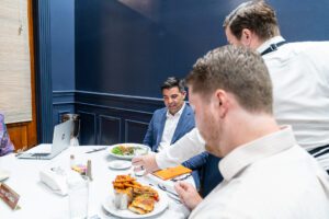 Craig Broome and Xiander Triay, Out to Lunch at Mansurs On The Boulevard