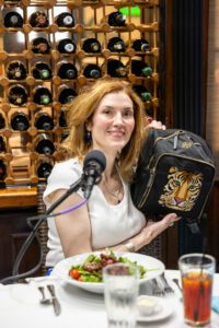 Catherine Pletsch, Owner of The Elegant Needle, Baton Rouge's 3-decade old needlepoint store. If you're new to needlepoint Catherine's mom is standing by in the store to give you pointers