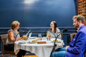 Amy Irvin, Alysia Guin, Brett Roblez, Out to Lunch at Mansurs On The Boulevard in Baton Rouge